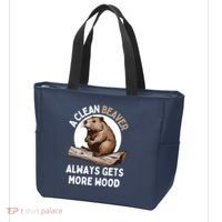 Funny A Clean Beaver Always Gets More Wood Beaver Lover Tote Bag thumb 3