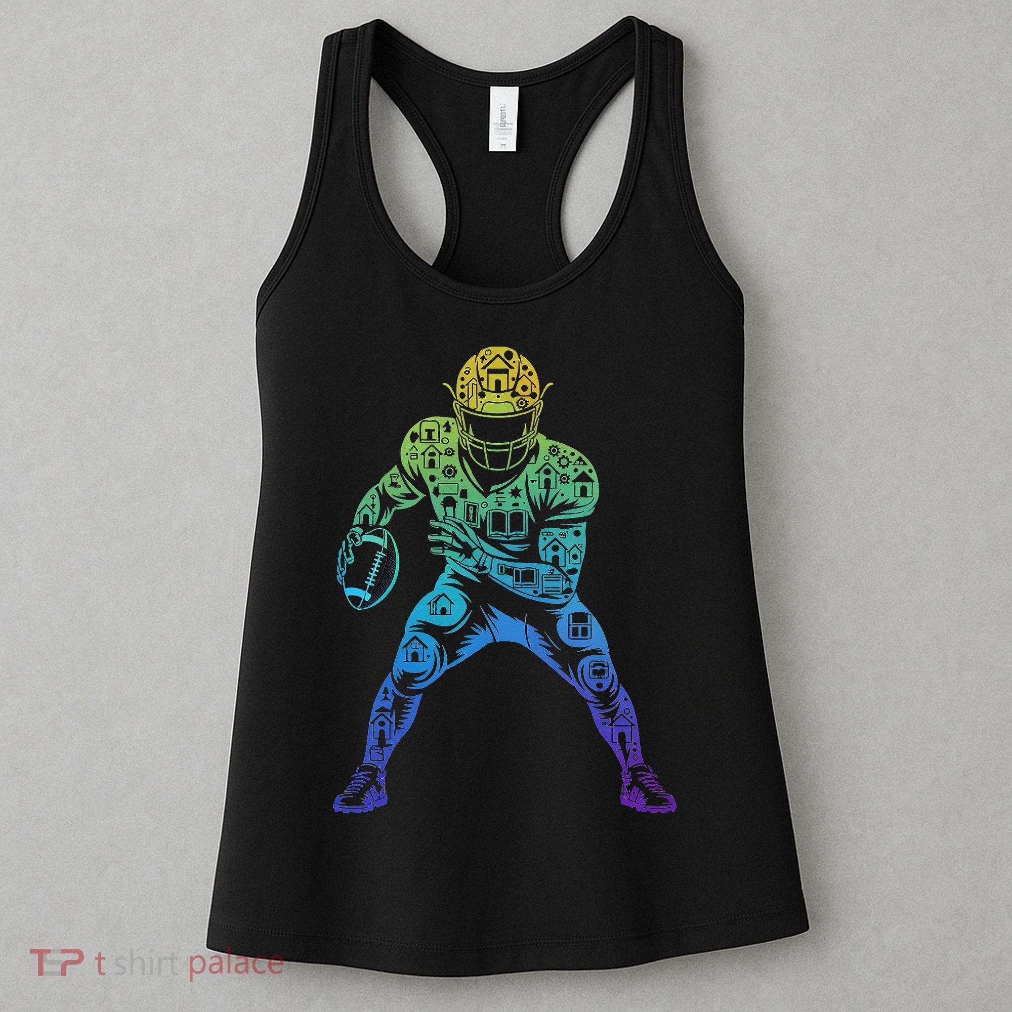 Football Apparel Center Player Coach Football Women's Tank Top
