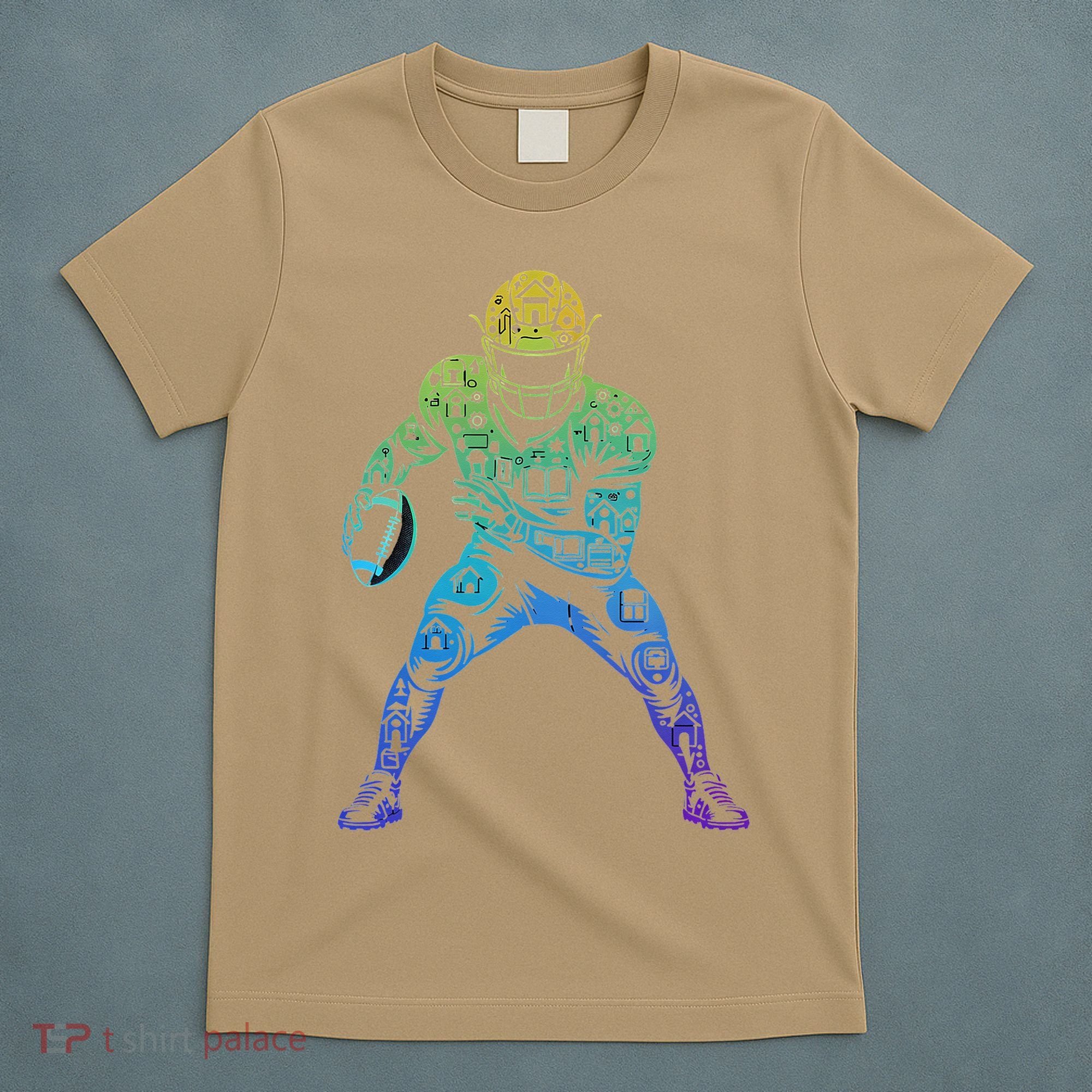 Football Apparel Center Player Coach Football T-Shirt