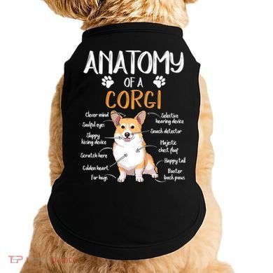 Funny Anatomy Corgi Dog Lover Gift Doggie Tank