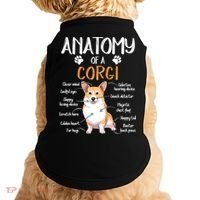 Funny Anatomy Corgi Dog Lover Gift Doggie Tank thumb 0