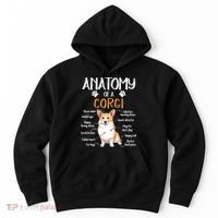 Funny Anatomy Corgi Dog Lover Gift Hoodie thumb 0