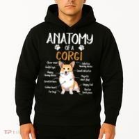 Funny Anatomy Corgi Dog Lover Gift Hoodie thumb 2