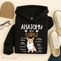 Funny Anatomy Corgi Dog Lover Gift Hoodie thumb 4