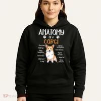 Funny Anatomy Corgi Dog Lover Gift Hoodie thumb 5