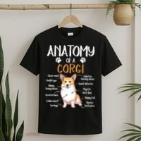 Funny Anatomy Corgi Dog Lover Gift T-Shirt thumb 2