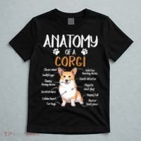 Funny Anatomy Corgi Dog Lover Gift T-Shirt thumb 5