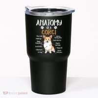 Funny Anatomy Corgi Dog Lover Gift Tumbler thumb 0