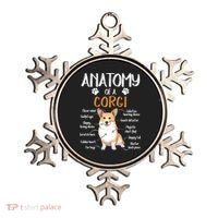 Funny Anatomy Corgi Dog Lover Gift Ornament thumb 0