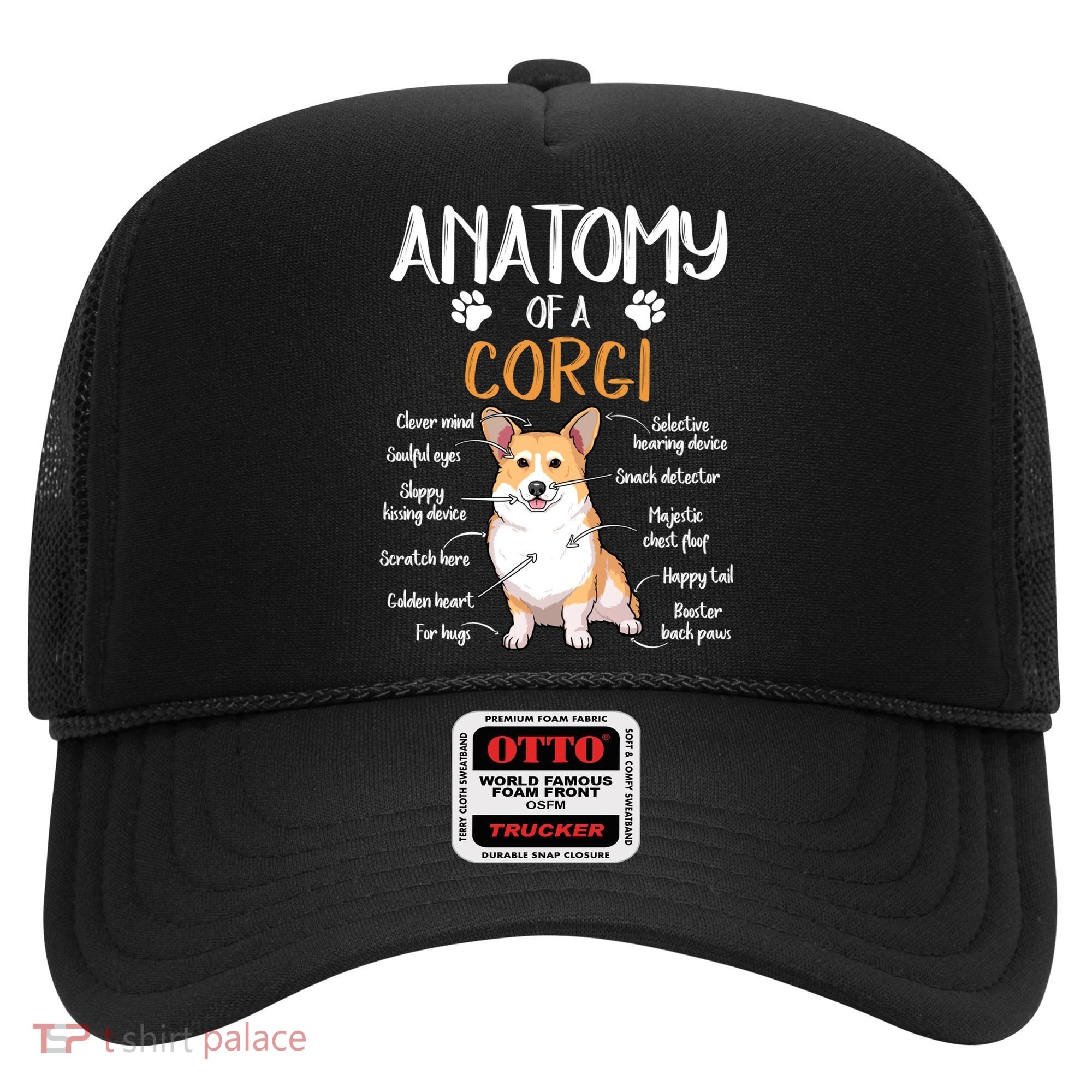 Funny Anatomy Corgi Dog Lover Gift Hat