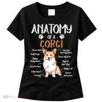 Funny Anatomy Corgi Dog Lover Gift Women's T-Shirt thumb 0