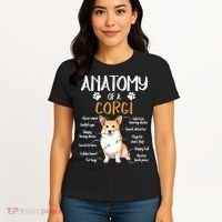 Funny Anatomy Corgi Dog Lover Gift Women's T-Shirt thumb 4