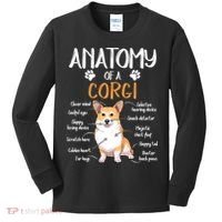 Funny Anatomy Corgi Dog Lover Gift Kids Long Sleeve Shirt thumb 0