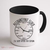 Funny Accountant Clock Gift For Cpa Accounting Men Women Cool Gift Coffee Mug thumb 1