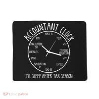Funny Accountant Clock Gift For Cpa Accounting Men Women Cool Gift Mousepad thumb 0