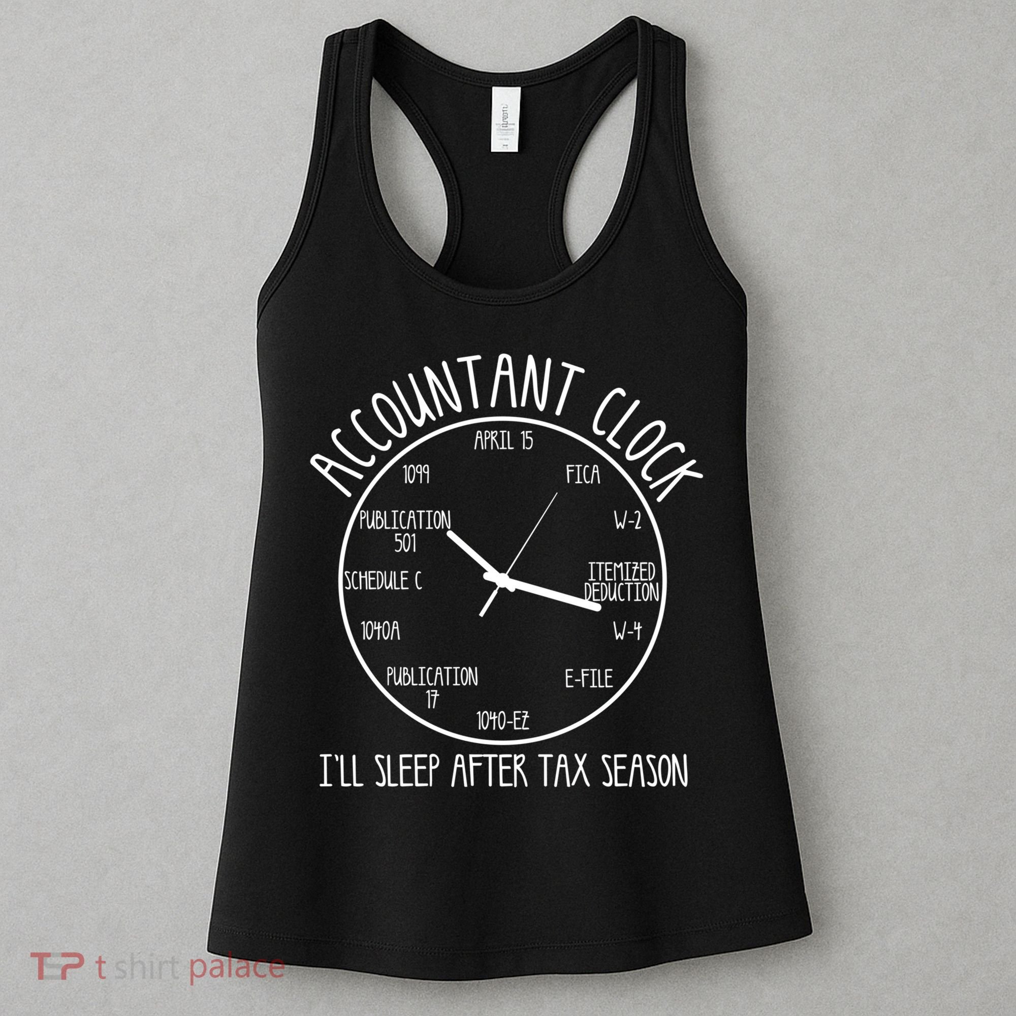 Funny Accountant Clock Gift For Cpa Accounting Men Women Cool Gift Women's Tank Top