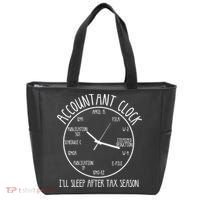Funny Accountant Clock Gift For Cpa Accounting Men Women Cool Gift Tote Bag thumb 0