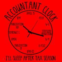 Funny Accountant Clock Gift For Cpa Accounting Men Women Cool Gift Santa Hat thumb 1