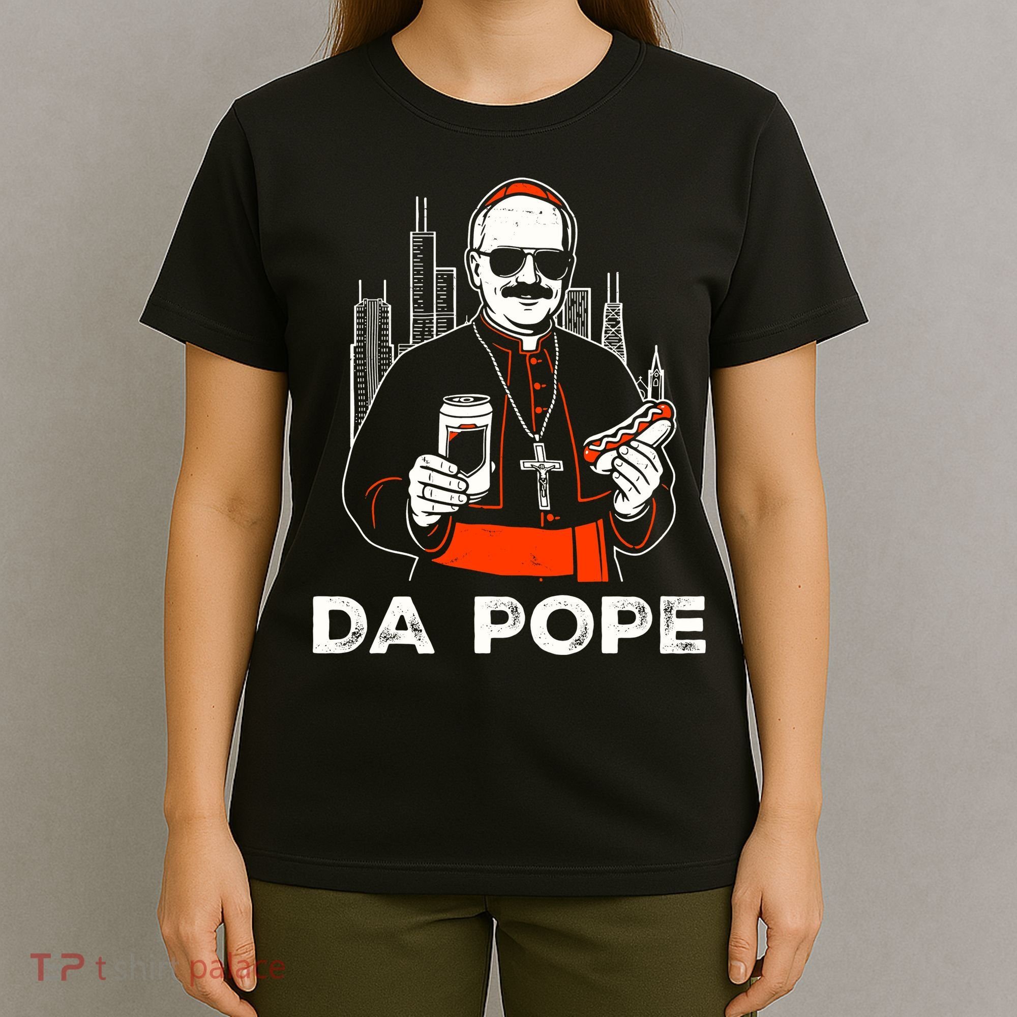 From America Chicago Da Pope Leo XIV Funny Vintage T-Shirt
