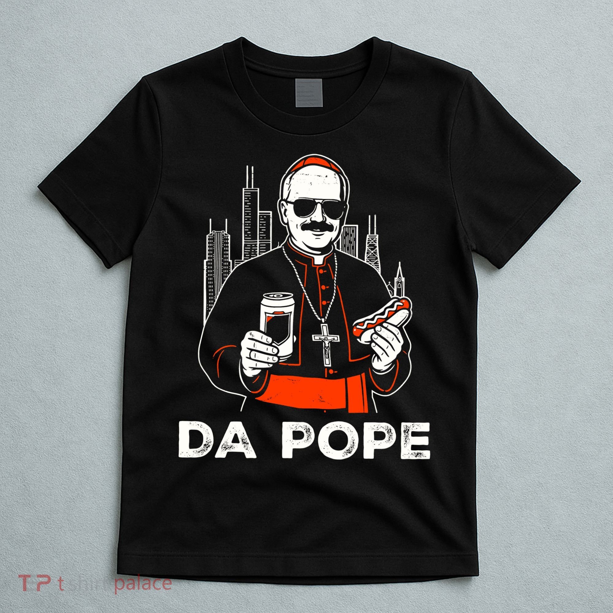 From America Chicago Da Pope Leo XIV Funny Vintage T-Shirt