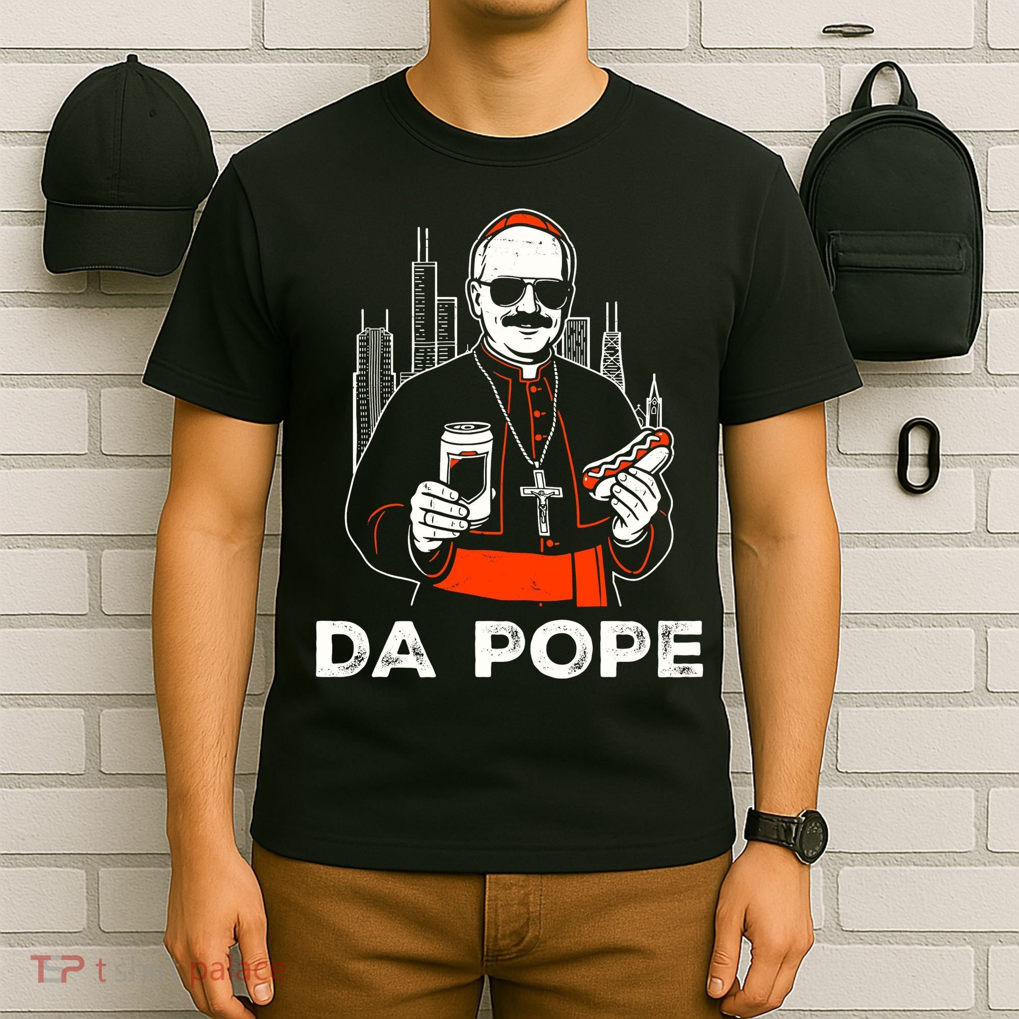 From America Chicago Da Pope Leo XIV Funny Vintage T-Shirt