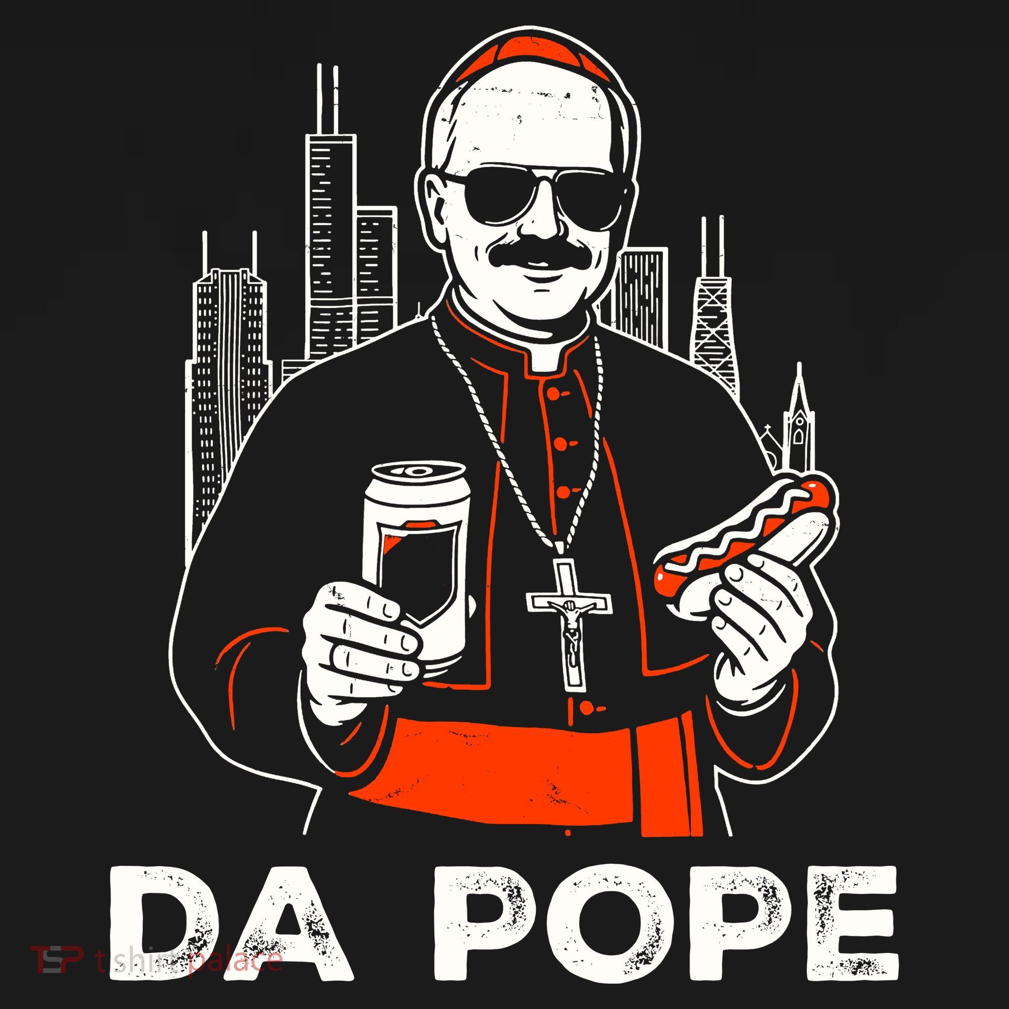 From America Chicago Da Pope Leo XIV Funny Vintage T-Shirt