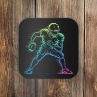 Football Apparel Center Player Coach Football Coaster thumb 0