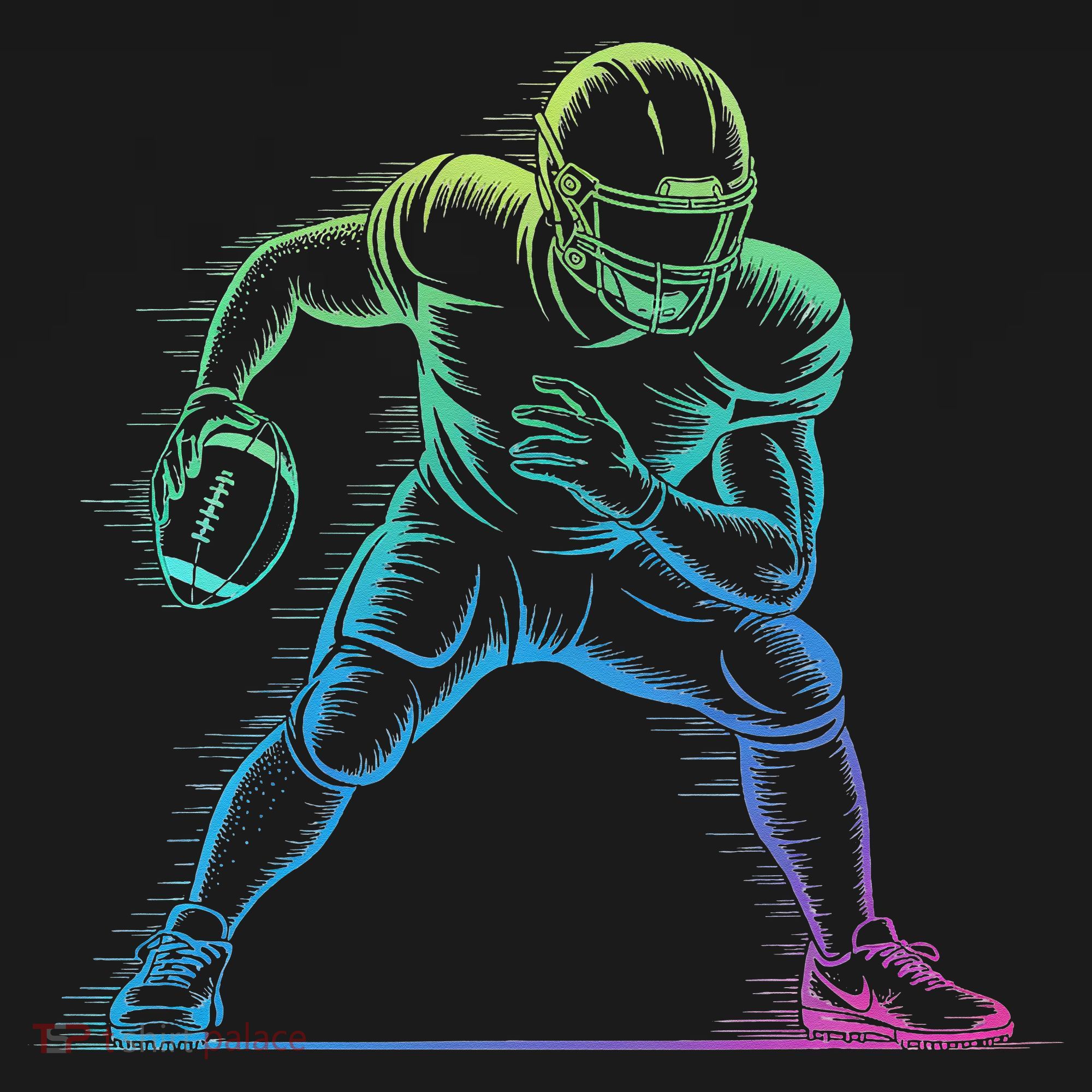 Football Apparel Center Player Coach Football Toddler Hoodie
