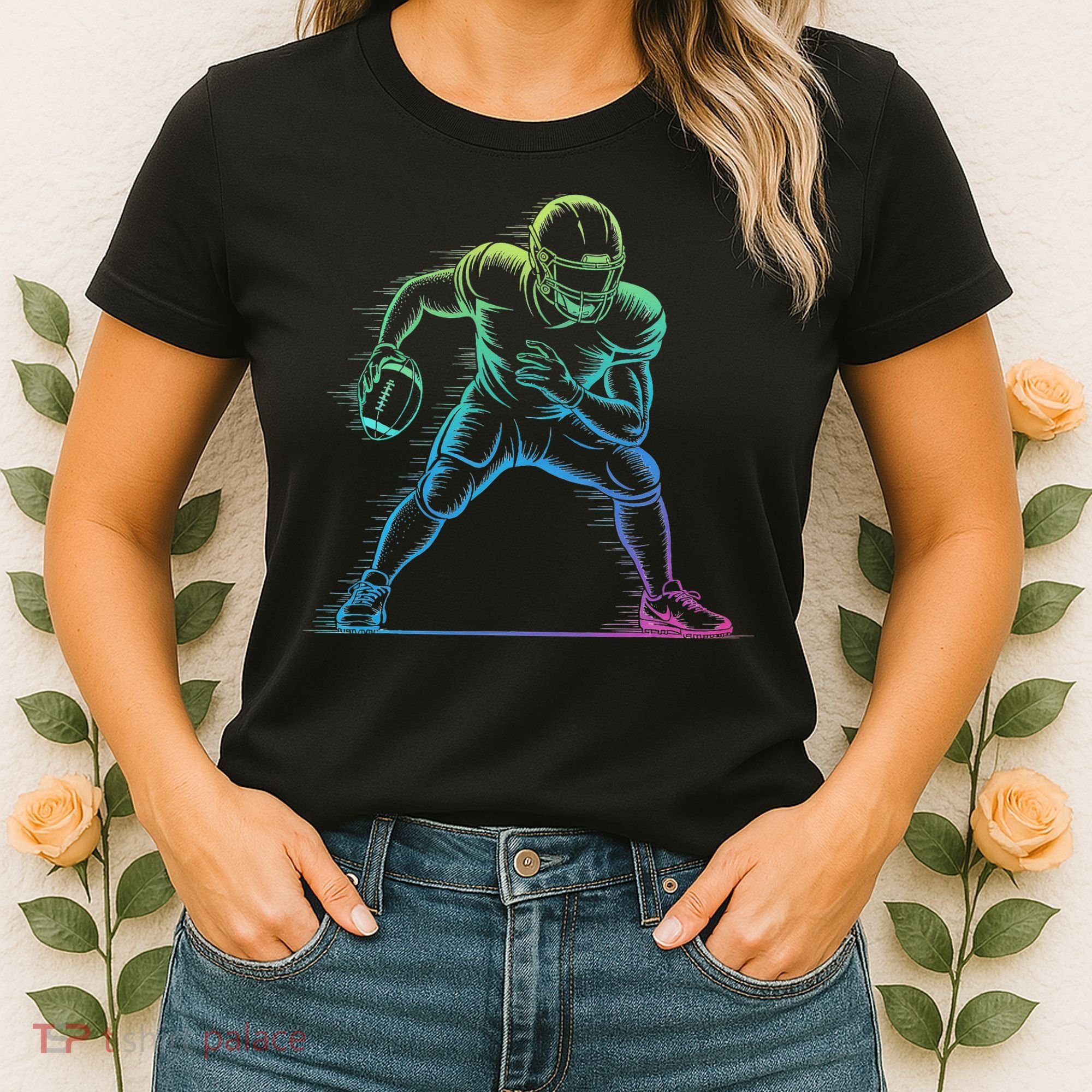 Football Apparel Center Player Coach Football Women's T-Shirt