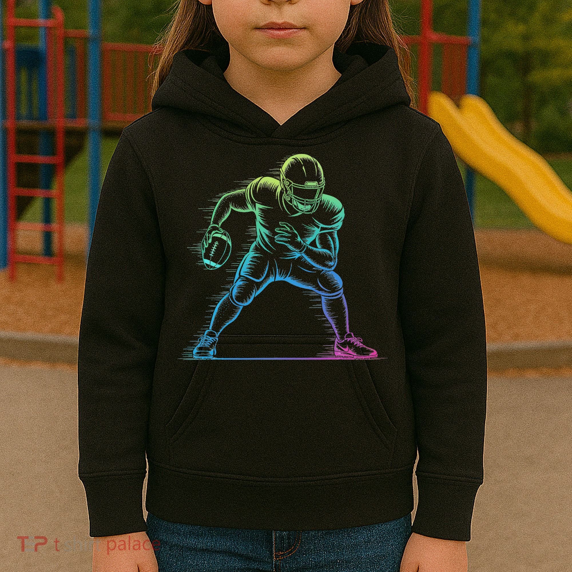 Football Apparel Center Player Coach Football Kids Hoodie