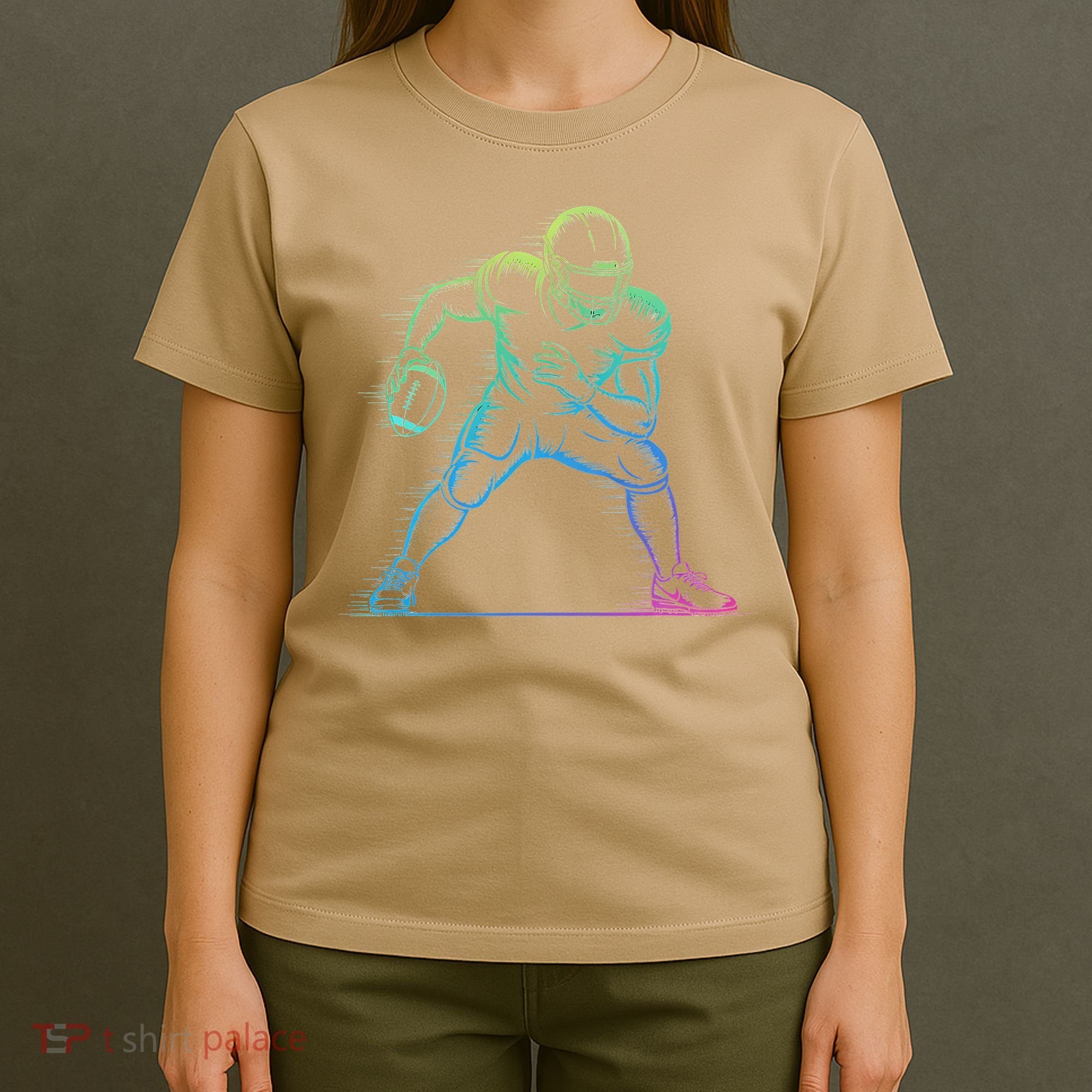 Football Apparel Center Player Coach Football T-Shirt