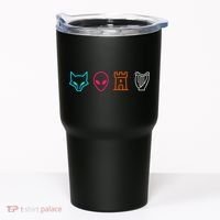 Fox Alien Castle Harp Mystic Icons Emblem Tumbler thumb 0