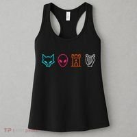 Fox Alien Castle Harp Mystic Icons Emblem Women's Tank Top thumb 3