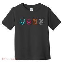 Fox Alien Castle Harp Mystic Icons Emblem Toddler T-Shirt thumb 0
