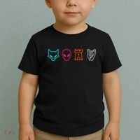 Fox Alien Castle Harp Mystic Icons Emblem Toddler T-Shirt thumb 2