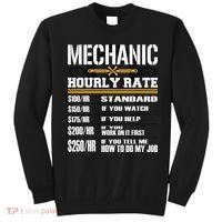 Funny Auto Car Mechanic Hourly Rate Best Gift Idea Sweatshirt thumb 0