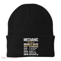 Funny Auto Car Mechanic Hourly Rate Best Gift Idea Beanie thumb 0