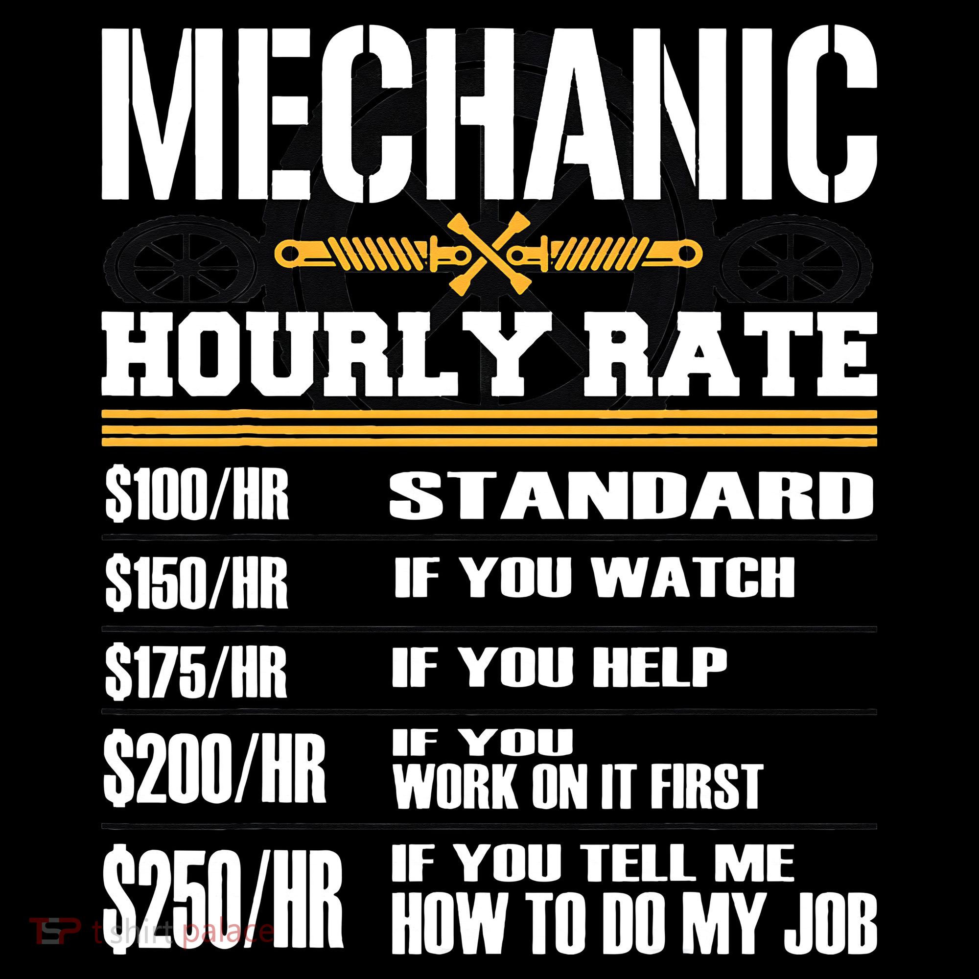Funny Auto Car Mechanic Hourly Rate Best Gift Idea Women's Hoodie