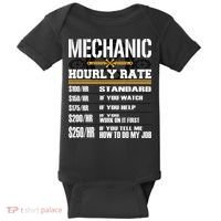 Funny Auto Car Mechanic Hourly Rate Best Gift Idea Baby Bodysuit thumb 0