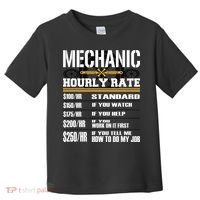 Funny Auto Car Mechanic Hourly Rate Best Gift Idea Toddler T-Shirt thumb 0