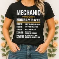 Funny Auto Car Mechanic Hourly Rate Best Gift Idea Women's T-Shirt thumb 2