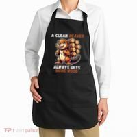 Funny A Clean Beaver Always Gets More Wood Apron thumb 2