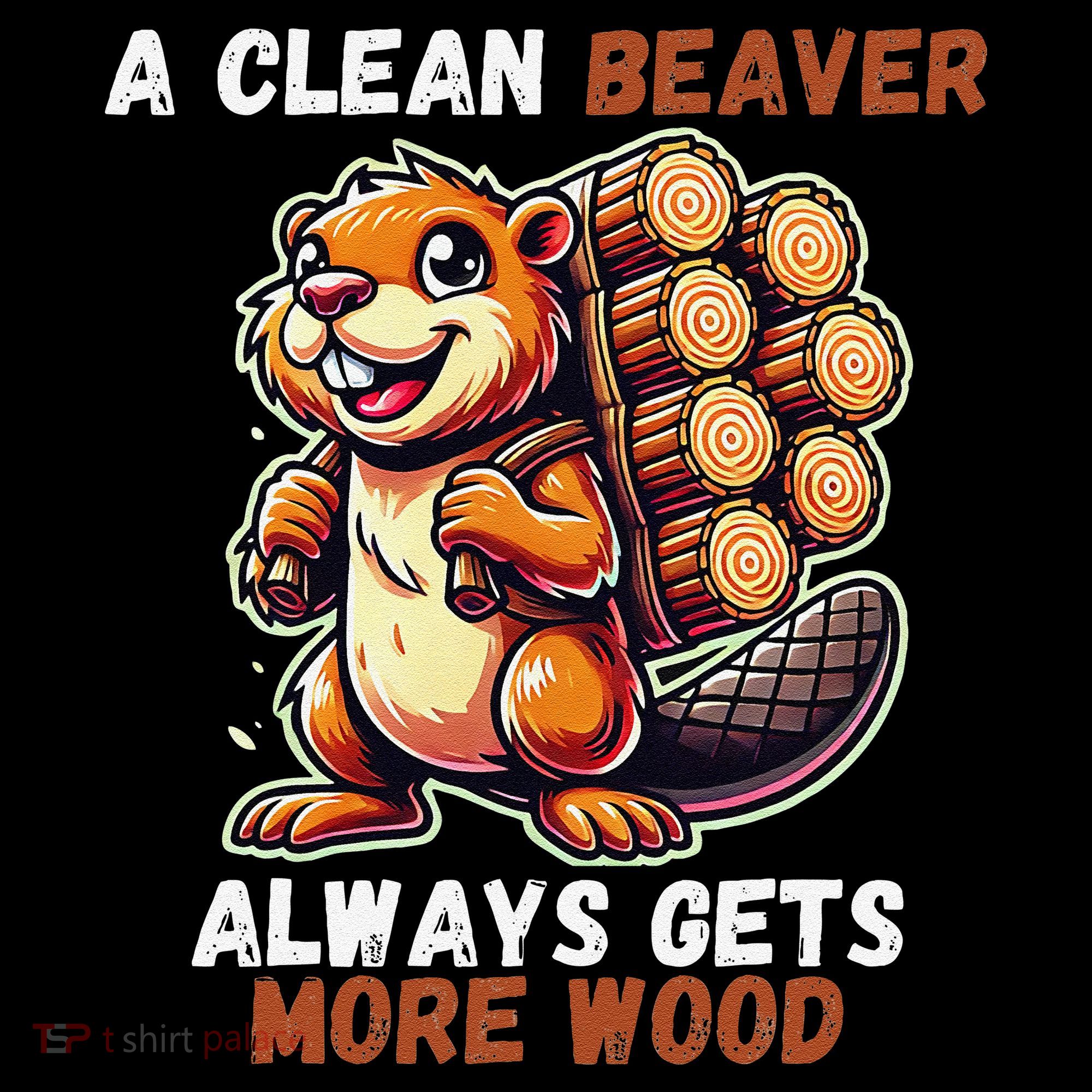 Funny A Clean Beaver Always Gets More Wood Tank Top
