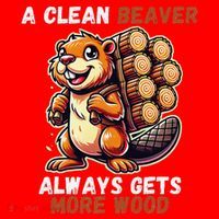 Funny A Clean Beaver Always Gets More Wood Santa Hat thumb 1