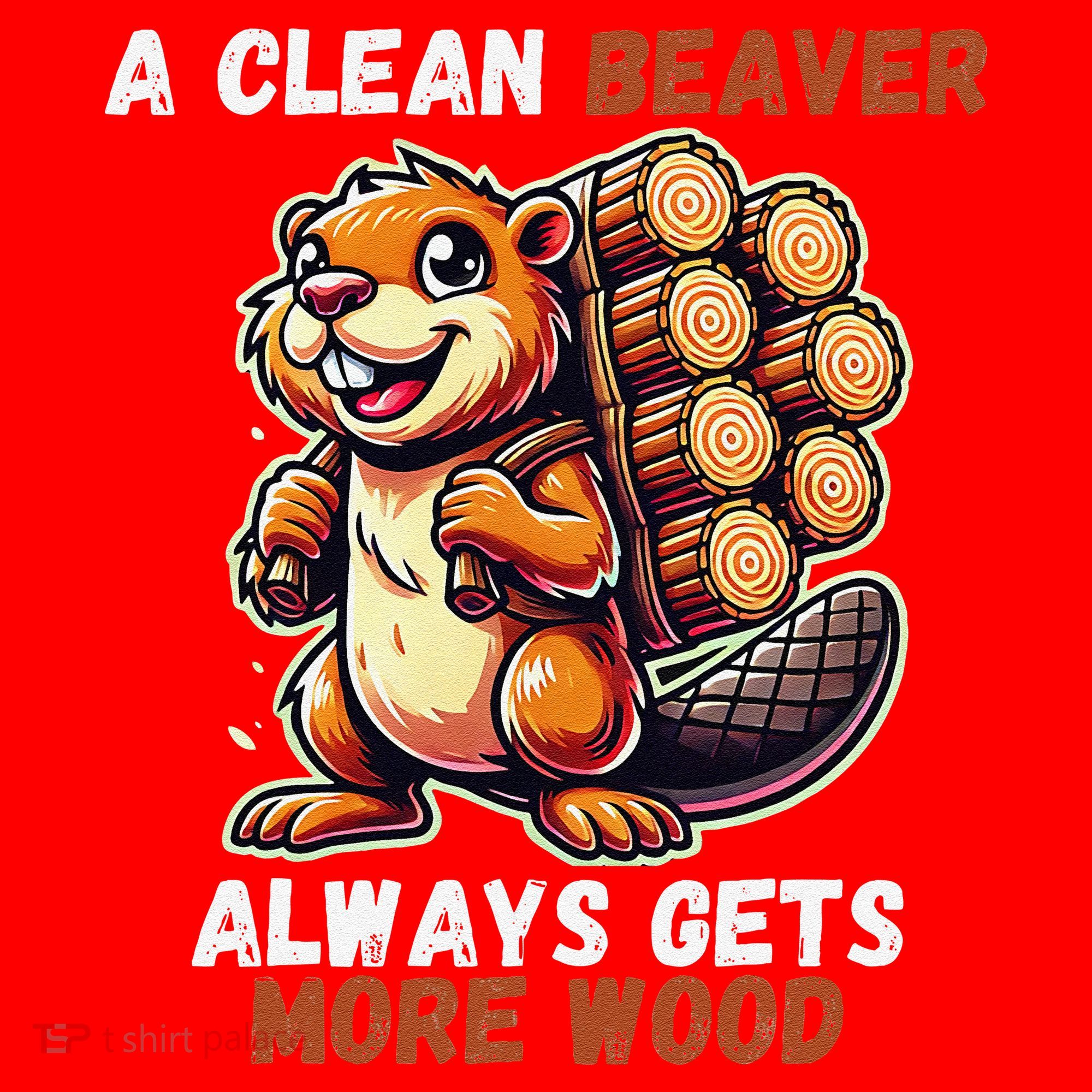 Funny A Clean Beaver Always Gets More Wood Santa Hat