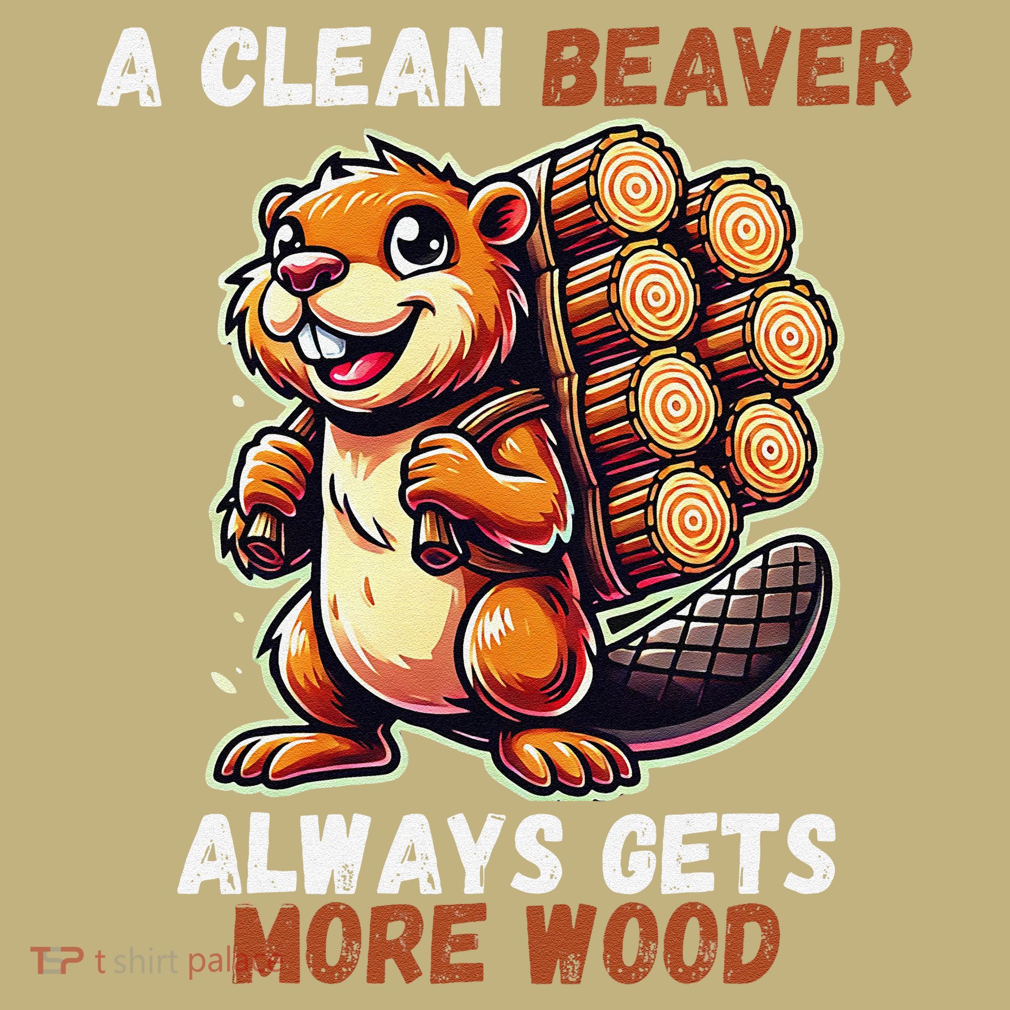 Funny A Clean Beaver Always Gets More Wood Long Sleeve Shirt