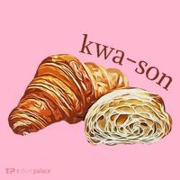French Accents Croissant Lover Kwa Son Cute Funny Cotton Polyeste Coaster thumb 2