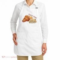 French Accents Croissant Lover Kwa Son Cute Funny Cotton Polyeste Apron thumb 2