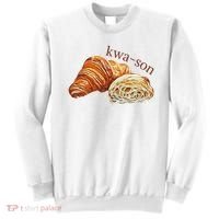 French Accents Croissant Lover Kwa Son Cute Funny Cotton Polyeste Sweatshirt thumb 0