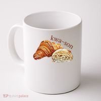 French Accents Croissant Lover Kwa Son Cute Funny Cotton Polyeste Coffee Mug thumb 0